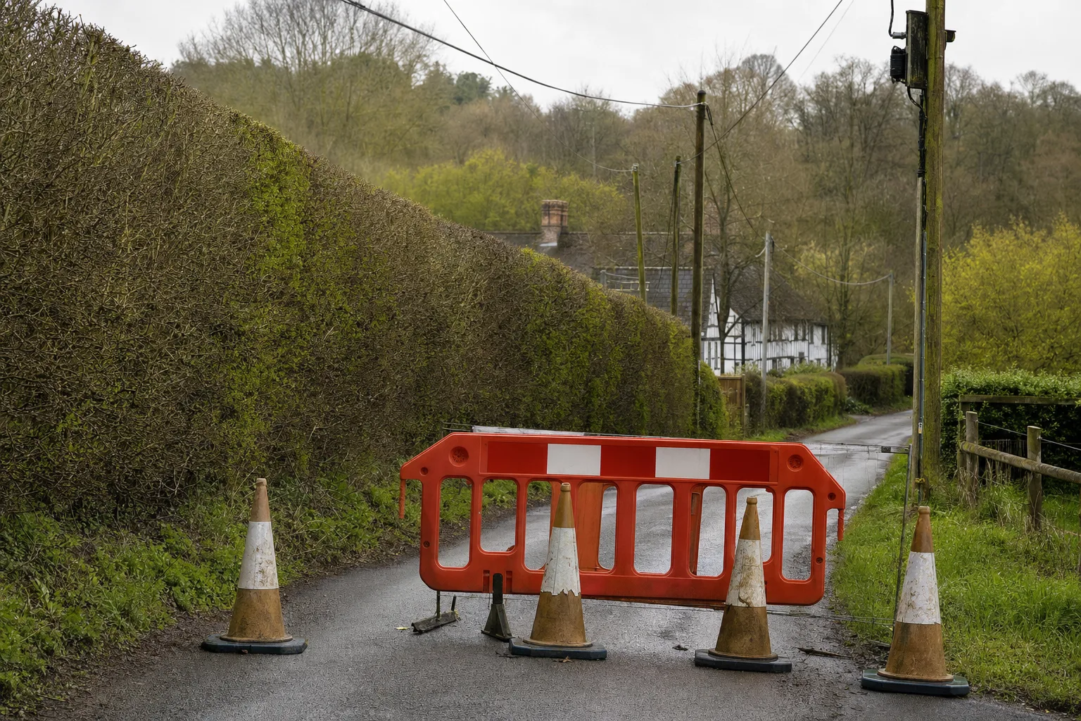 Halden Lane, Benenden closed for Openreach pole works, 20–21 July 2026