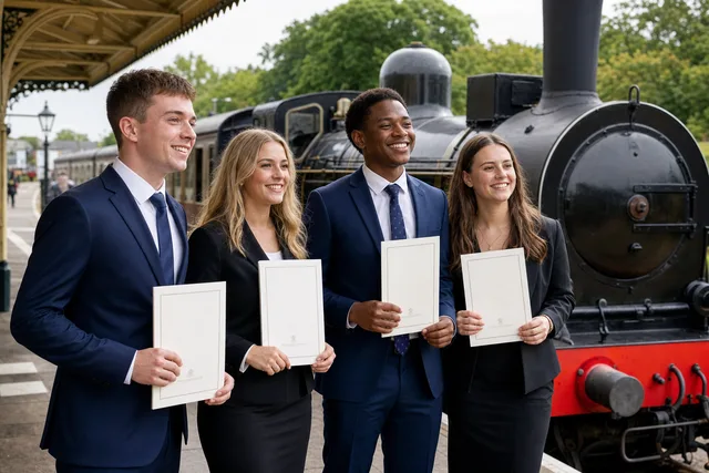 Kent & East Sussex Railway celebrates first graduates of new youth programme