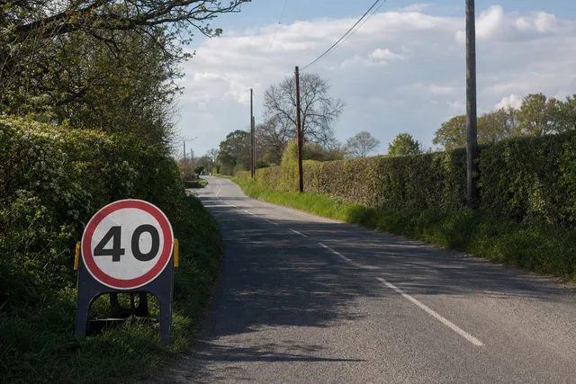 Temporary 40mph limit on Rolvenden Road and Dingleden, Benenden, for Openreach pole works from 1 September 2026